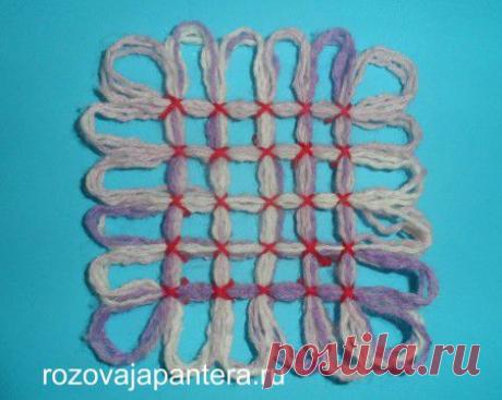 Мастер класс: салфетка из ниток | Розовая пантера