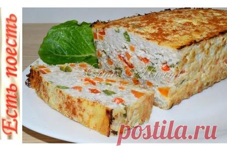 Запеканка куриная с овощами и рисом – рецепт с фото