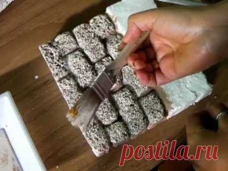 IMITACION DE PARED DE PIEDRA, BELENES - YouTube