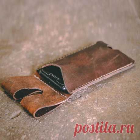 Кожаный чехол для телефона своими руками. Мастер-классы