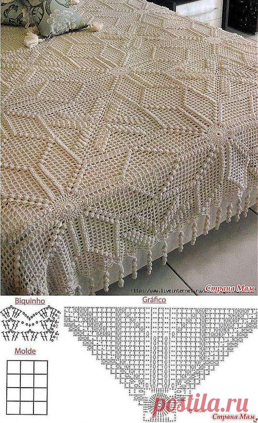 Красивое покрывало: Дневник группы "Все в ажуре... (вязание крючком)" - Страна Мам