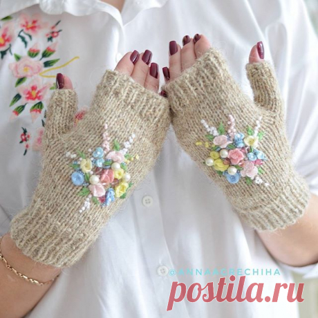 И ещё немного нежности на ночь 😍😍😍 #митенки
#митенкиназаказ