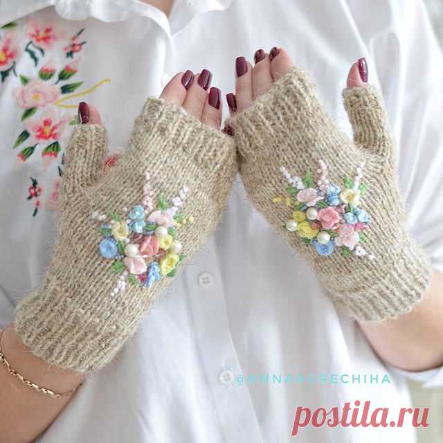 И ещё немного нежности на ночь 😍😍😍 #митенки
#митенкиназаказ