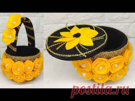 Ide tempat permen dan keranjang cantik dari bahan bekas | best out of waste | beautiful basket ideas