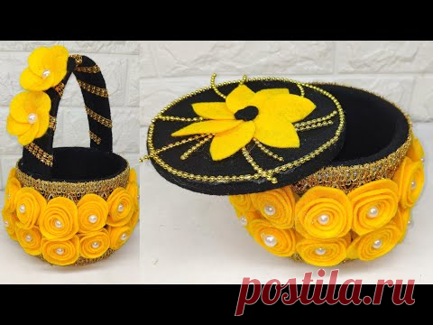 Ide tempat permen dan keranjang cantik dari bahan bekas | best out of waste | beautiful basket ideas