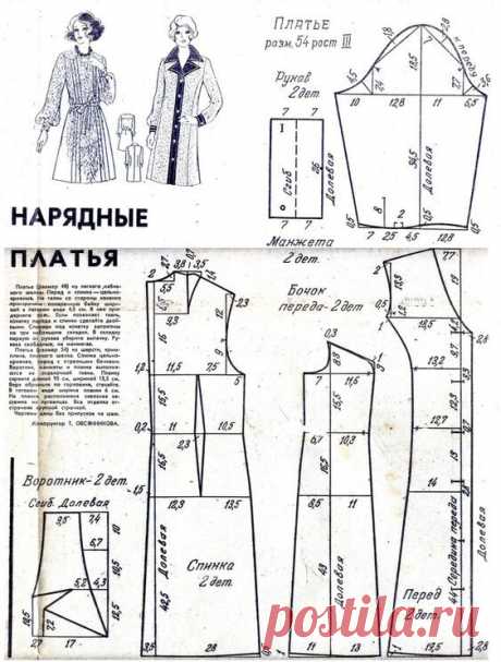 Старые новые модели. Выкройки из старых журналов. | О рукоделии, и не только. 🧵✂️👜 | Дзен