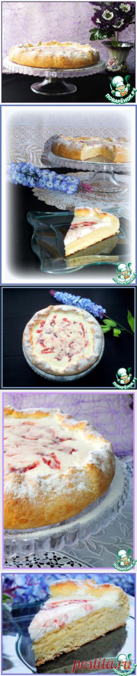 Бархатная галета с творожным кремом - кулинарный рецепт