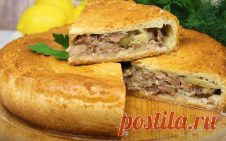 Вкуснейший пирог с мясом и картошкой — Сад Заготовка