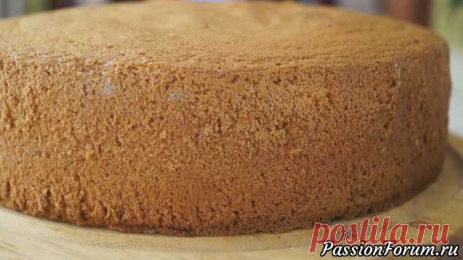 Бисквит который никогда не опадает! Вкус изумительный и совсем не крошится