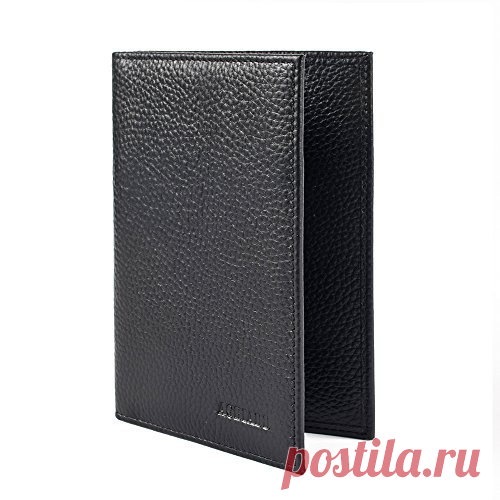 Amazon.com | RFID Blocking Genuine Leather Passport Case Cover Holder Travel Wallet Black | Passport Covers