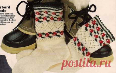 Носки с красивым орнаментом