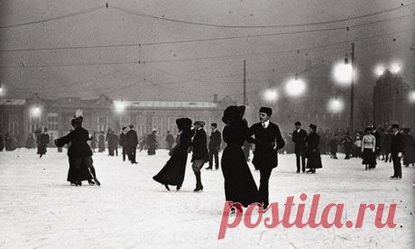 Ледовый каток. Вена, Австрия, 1910 г. | Наша Мировая История