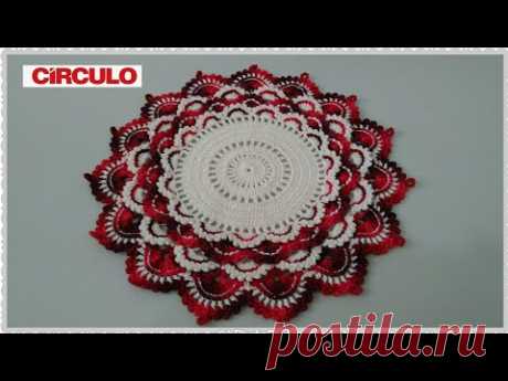 Sousplat sereia em crochê com Maria José.