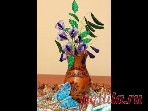 Цветы из ткани мастер класс "Душистый горошек". / Цветы из ткани / PassionForum - мастер-классы по рукоделию