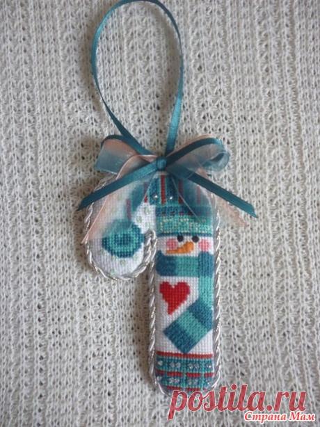 Пинкип "Candy Cane Snowman with Scarf" - Бискорню и другие "кривульки" - Страна Мам