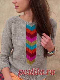 Emmanuelle Knitted Sweater Pattern | InterweaveStore.com