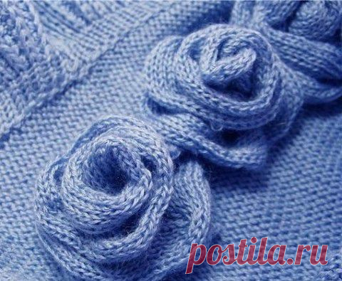 Вяжем спицами розочки | Варварушка-Рукодельница