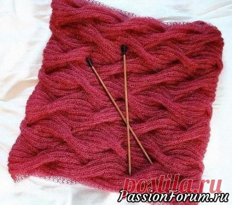 Двухсторонний снуд. Описание | Вязание спицами аксессуаров