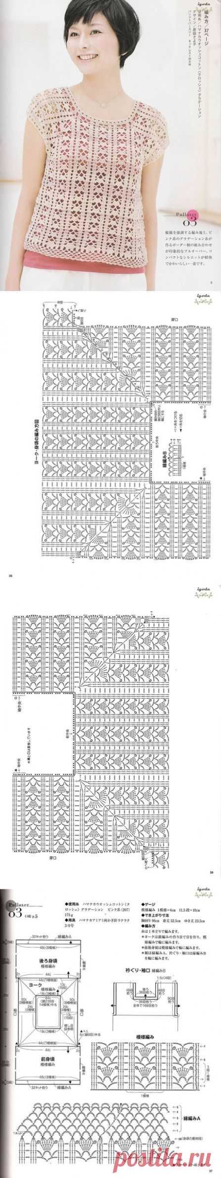 Ажурная кофточка