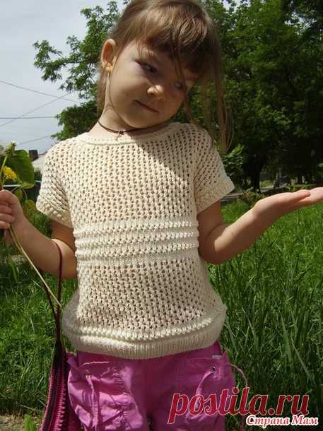 ажурная кофточка для девочки
