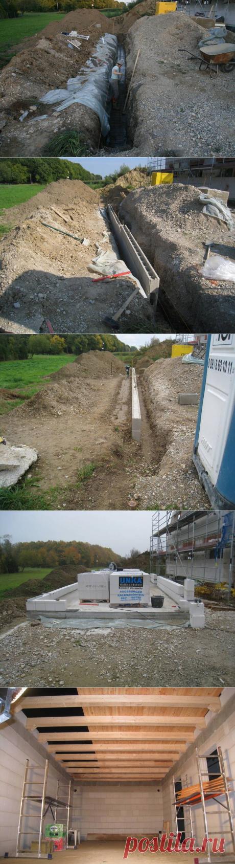 Возведение гаража из современных материалов. Шаг за шагом