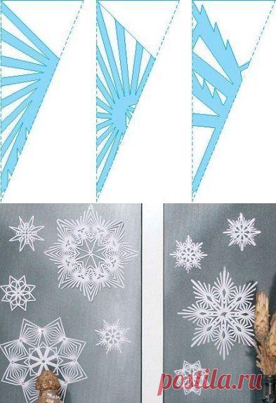 Делаем снежинки