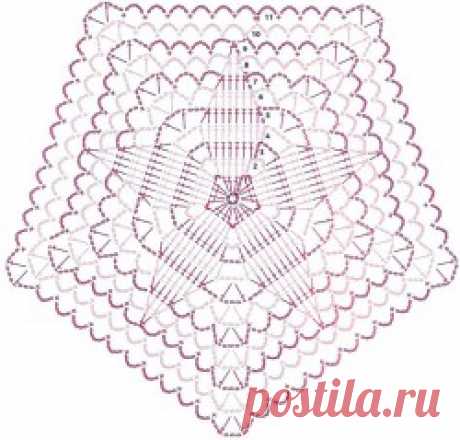 Пончо из больших мотивов