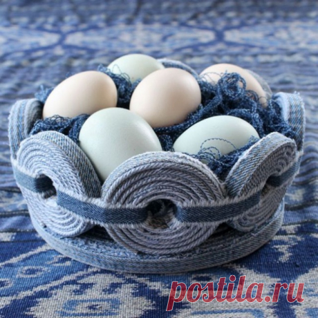 Джинсовое блюдо (diy)