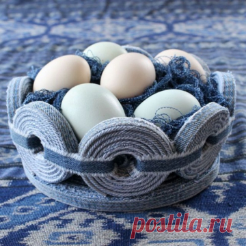 Джинсовое блюдо (diy) / Переделка джинсов / ВТОРАЯ УЛИЦА