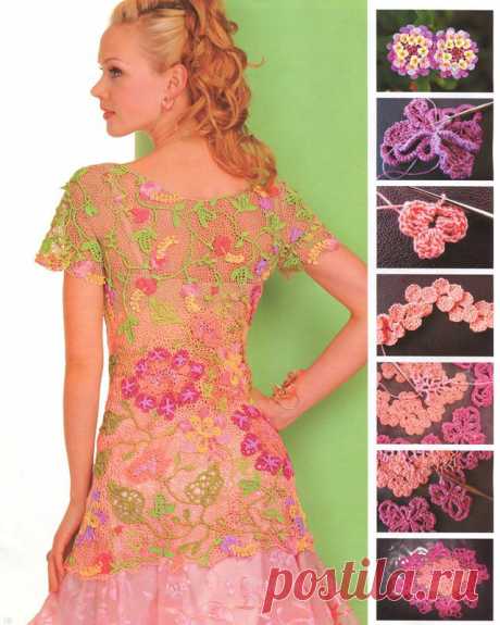 Кофты крючком &lt;!--if(Вязание для женщин)--&gt;- Вязание для женщин&lt;!--endif--&gt; - Схемы вязания крючком и спицами - Вязание