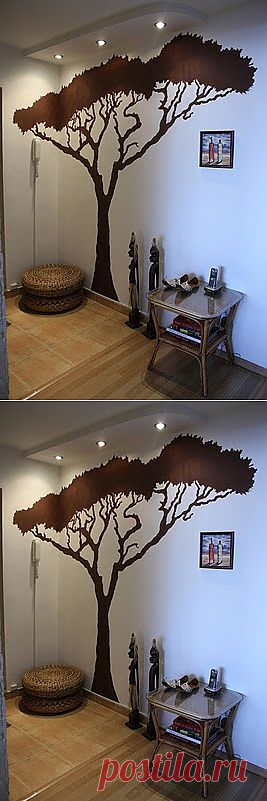 Рисуем на стене (Мастер - класс) / Декор стен / Модный сайт о стильной переделке одежды и интерьера