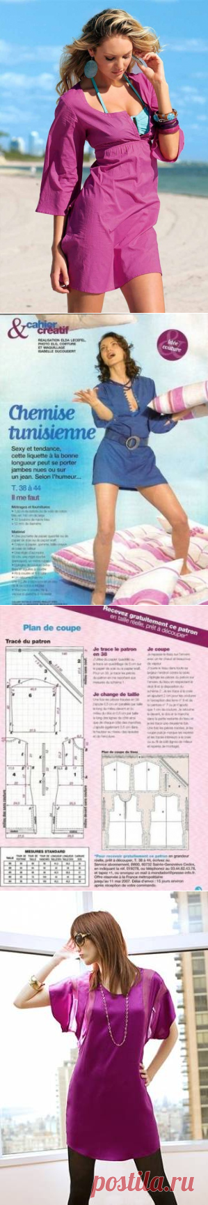 Модные туники лета 2014 + выкройки