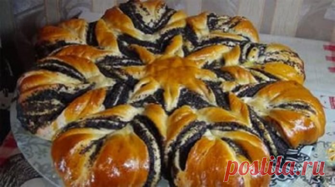 Великолепный праздничный пирог с маком