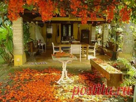 уютный дворик