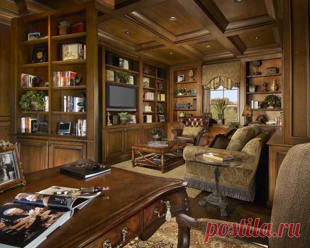 Mediterranean Scottsdale High Desert - Mediterranean - Home Office - phoenix - by Gina Spiller Design