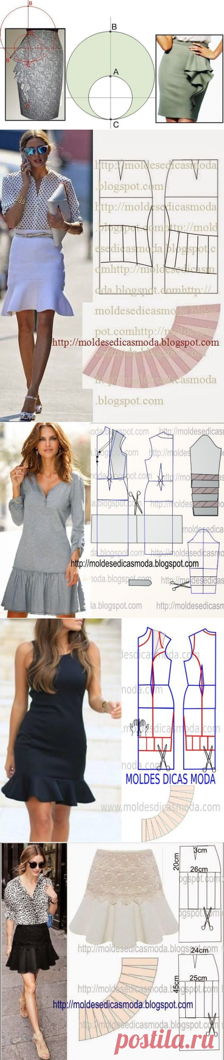 Юбка с воланом — Сделай сам, идеи для творчества - DIY Ideas