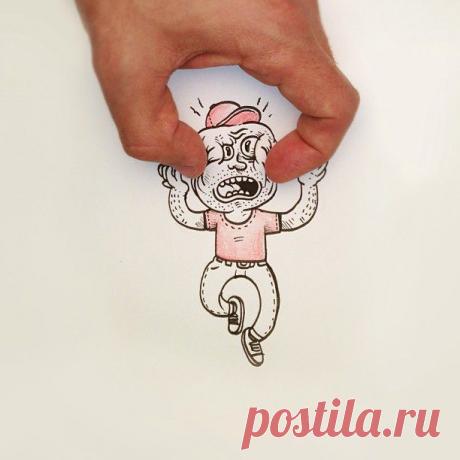 Точка, точка, запятая, вышла рожица...