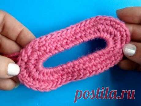 Вязание крючком Урок 242 Овальный мотив Oval shape crochet motif — Яндекс.Видео