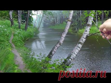 Живопись маслом: как художники рисуют дождь | Oil painting: how artists paint rain