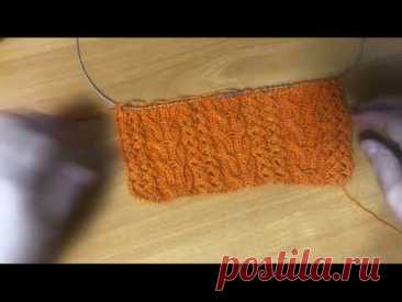 Классный узор спицами для  многих изделий