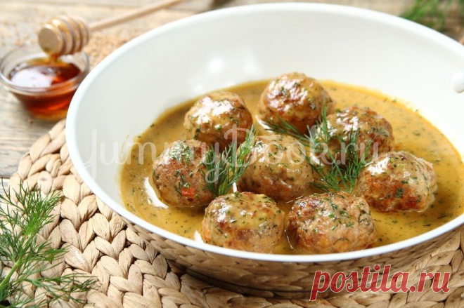 Фрикадельки в горчично-медовом соусе (из свинины) - простой и вкусный рецепт с пошаговыми фото
