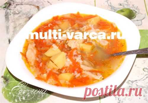 Рыбный суп из консервов в мультиварке