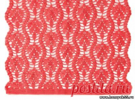 Палантин узором &quot;листья&quot;. Крючком. Схема. /  Обсуждение на LiveInternet - Российский Сервис Онлайн-Дневников