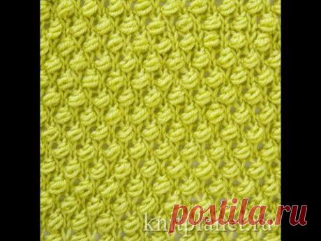 Узор спицами Букле