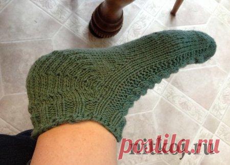 Носки-тапочки «Baronial» | Вязание спицами аксессуаров