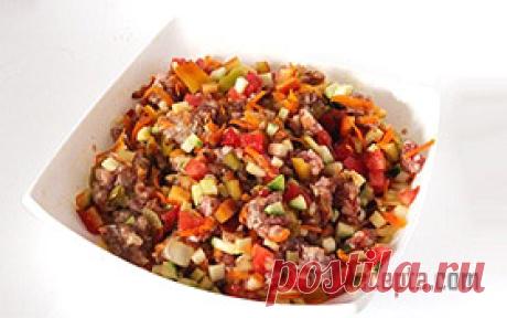 Кабачки фаршированные мясом, запеченные в духовке - пошаговый фото рецепт приготовления