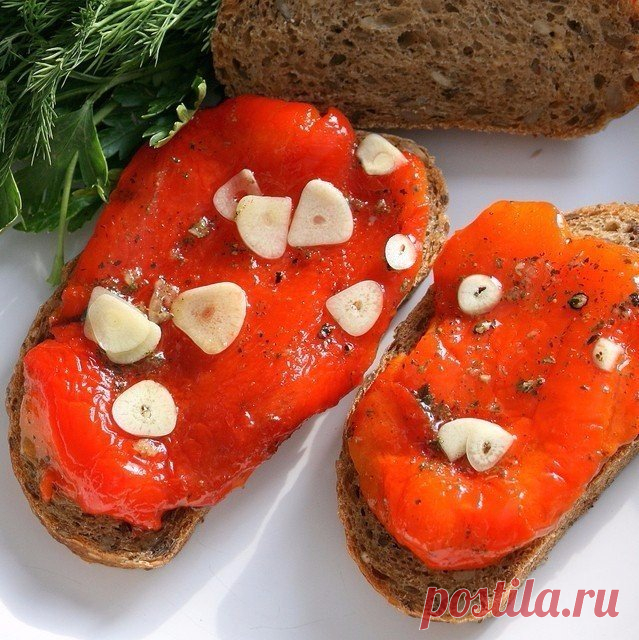 Печеные перчики маринованные