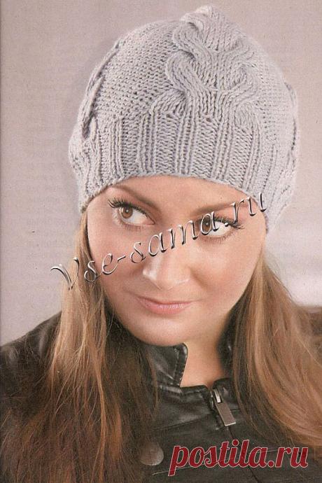 Шапка с косами