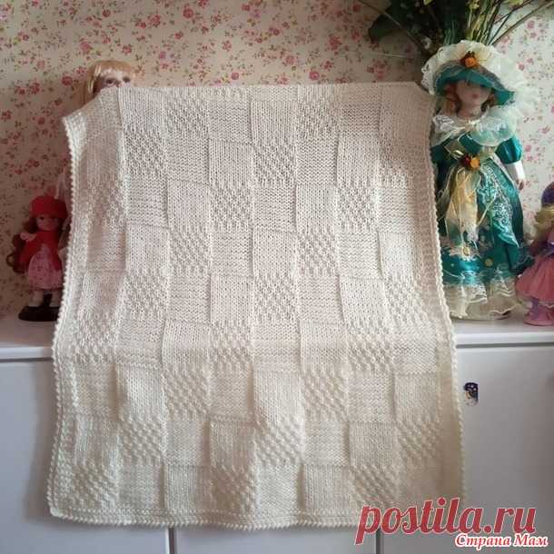 Детский плед спицами - Вязание - Страна Мам