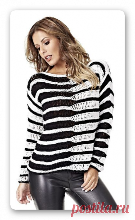 Джемпер узором со спущенными петлями, спицами, из пряжи 2-х цветов. Схема узора. / Яндекс Дзен